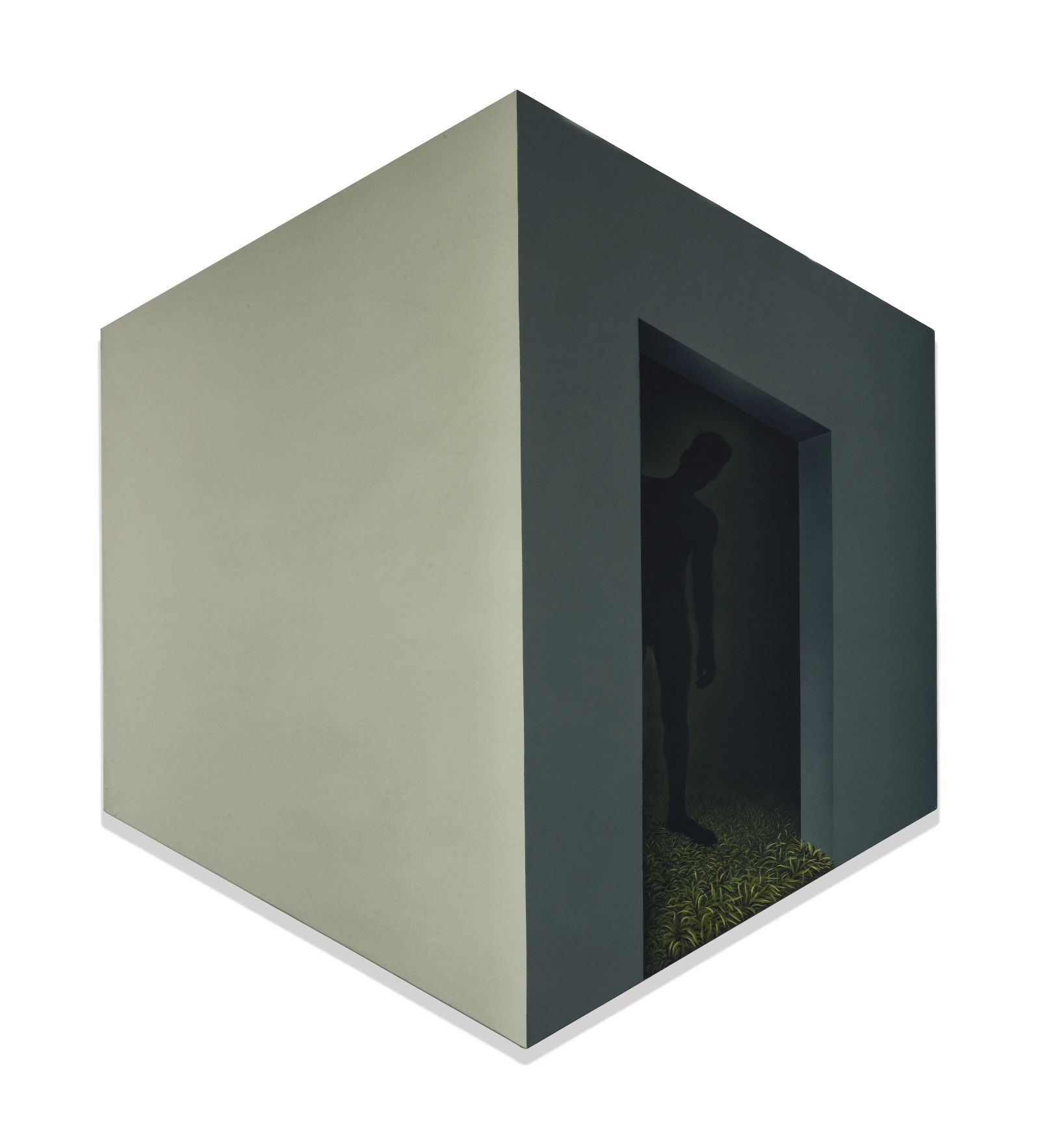 WISPERS ,Medium; Matte acrylics on canvus, size; 48 inches height 42inches width, Year 2024, Artist; Shahid Hassan Boni