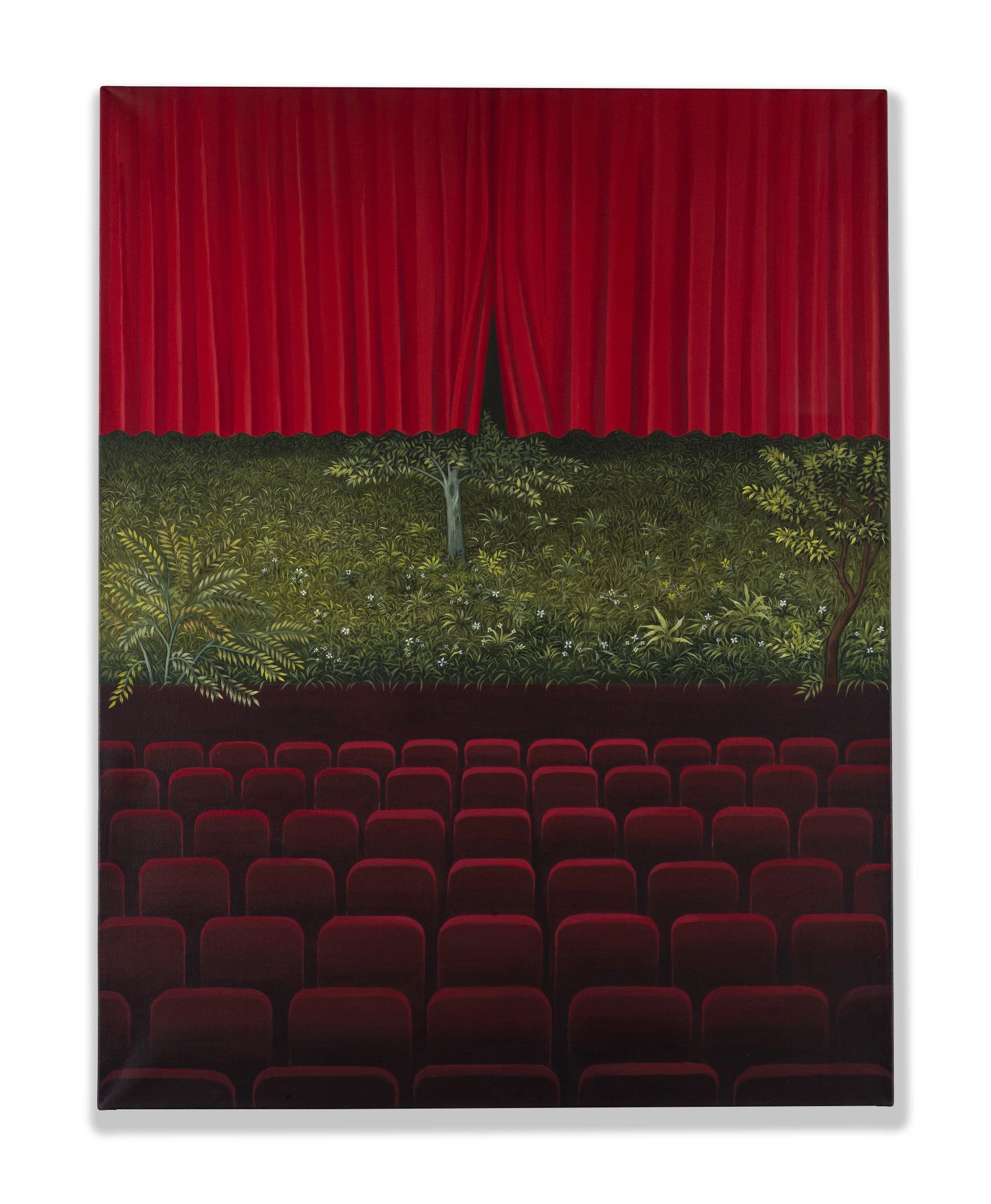 NATURE’S SYMPHONY,Medium; Matte acrylics on canvus, size; 31 inches height 25 inches width, Year 2024, Artist; Shahid Hassan Boni