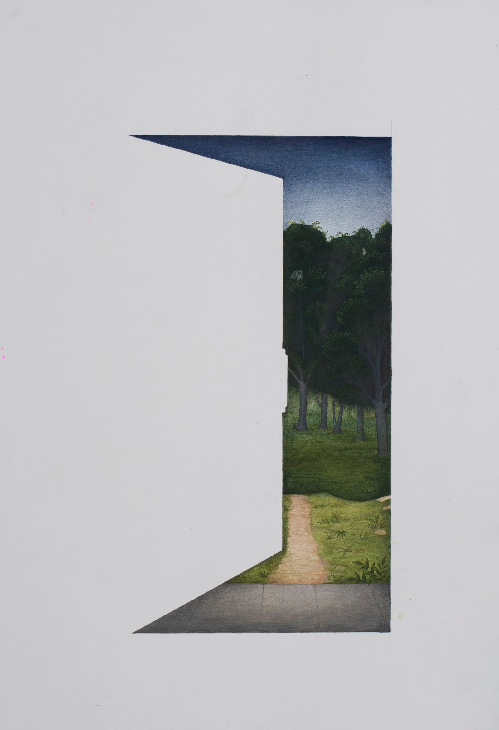 OPEANING. Medium Gouche on wasli, size 11 Inches height, 8 inches width, Year; 2021, Artist; Shahid Hassan Boni copy