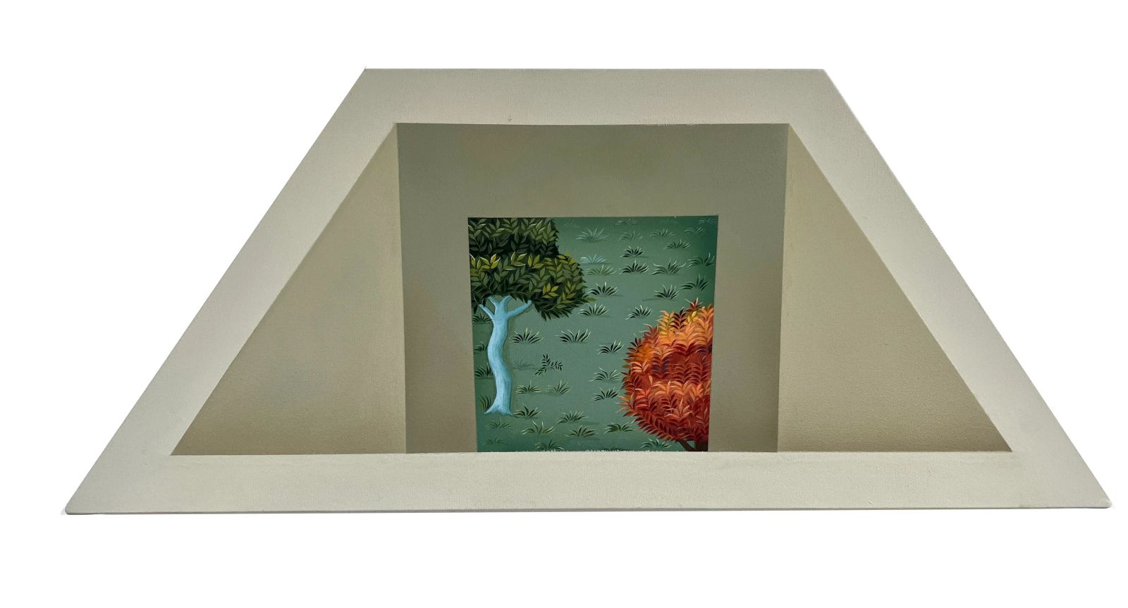 EMPTINESS AND BEYOND, Medium; Acrylics on Canvus, Size; 15 inches height, 36 inches width, Artsit; Shahid Hassan Boni, Year; 2023