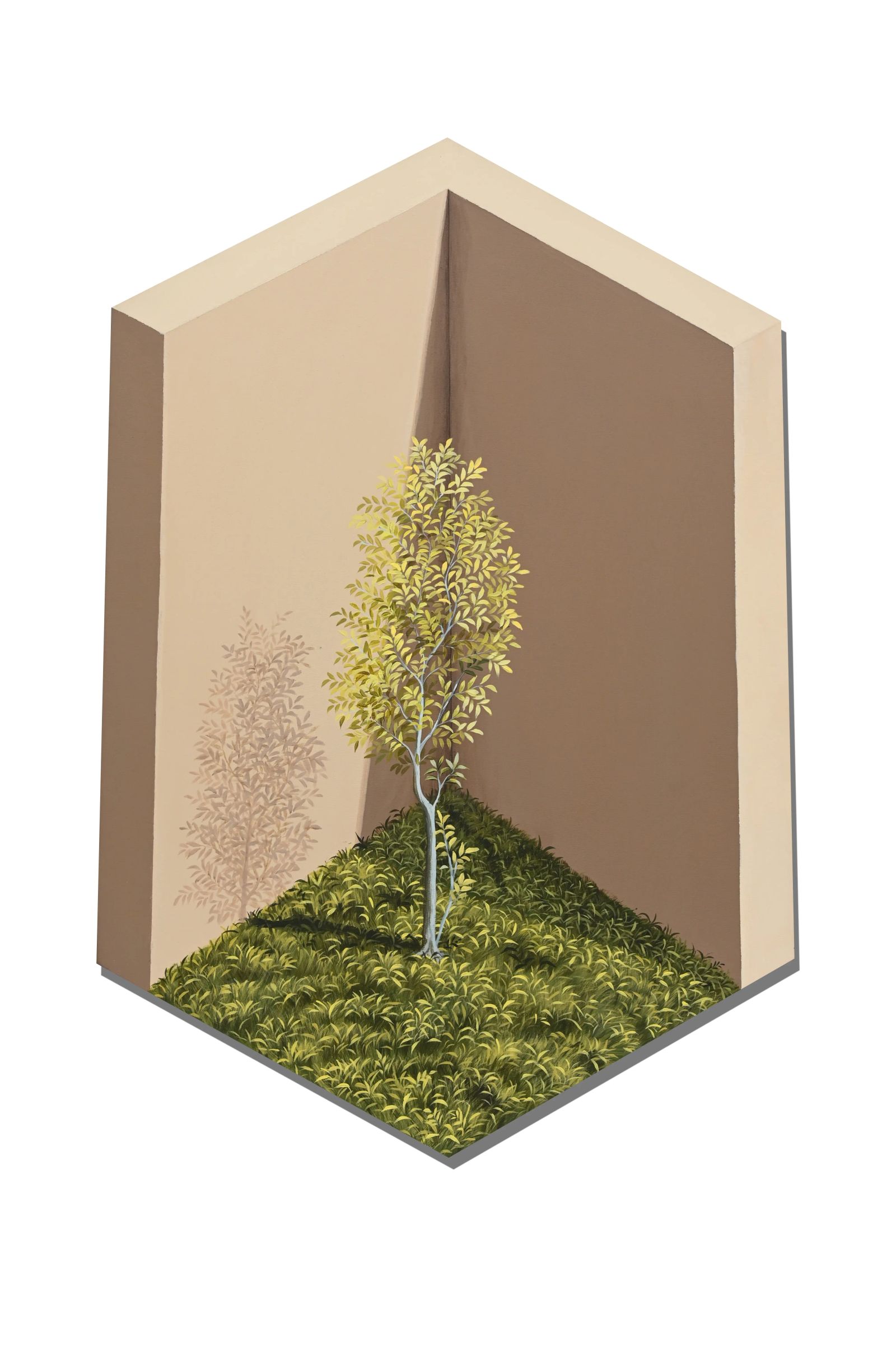 Acrylics on canvas, H36 W 24 inches, 2025