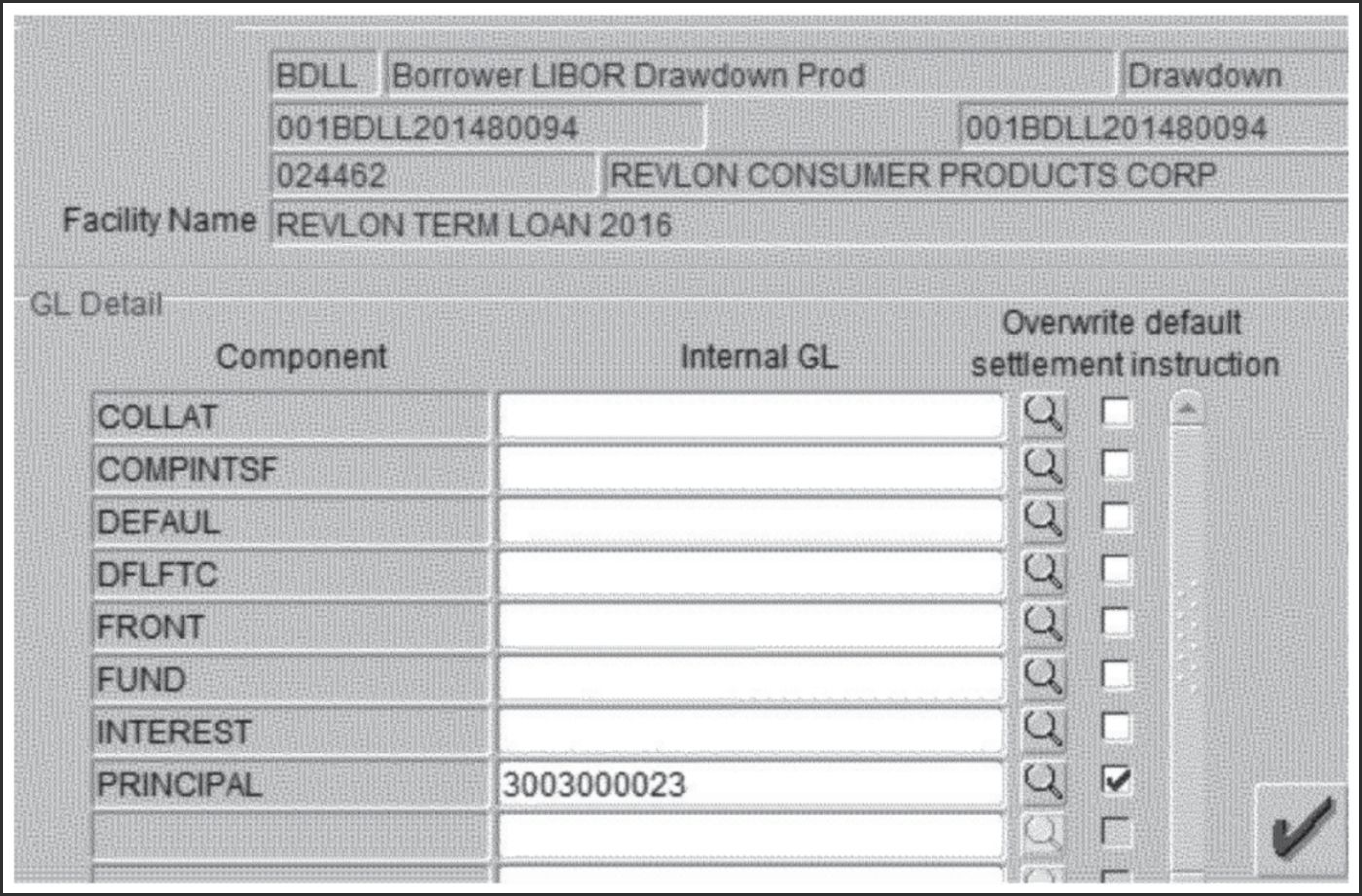 Screenshot of the Flexcube product that Citibank used.