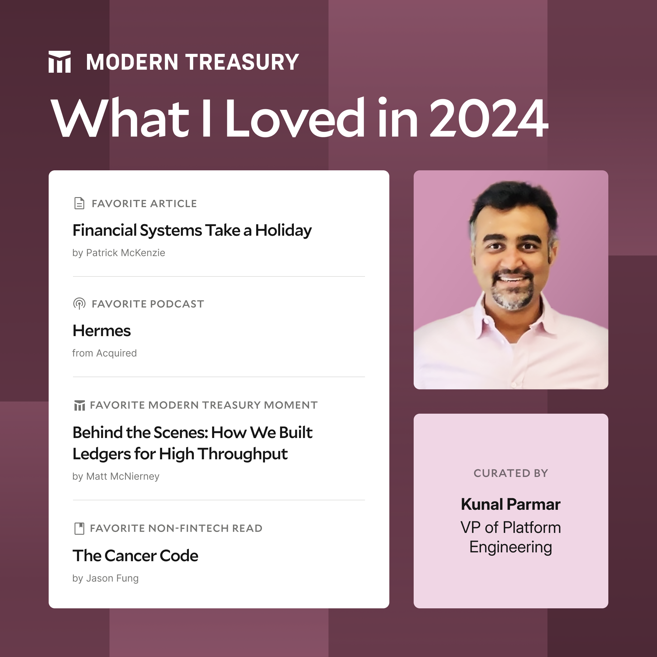 Kunal's Top Reads 2024