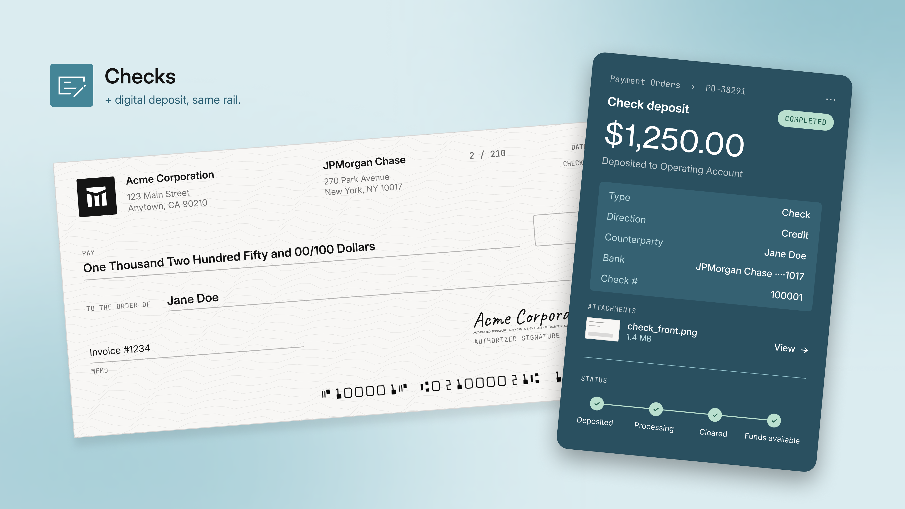 Modern Treasury Adds Physical and Digital Check Payments to Its Unified Payments API