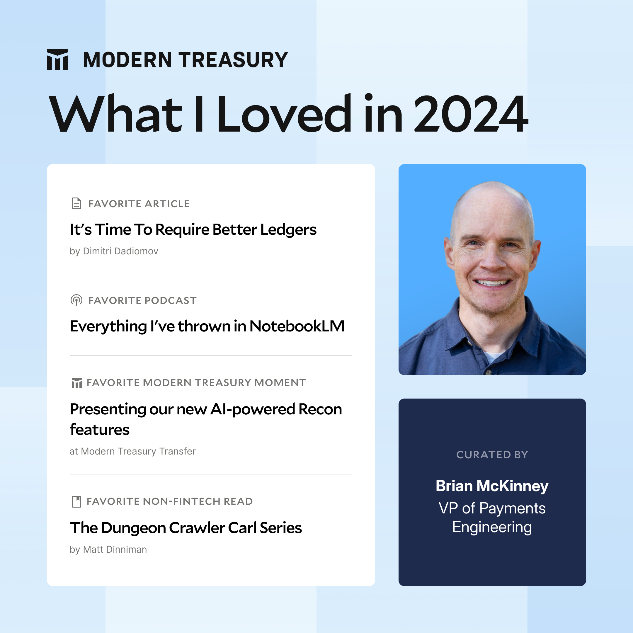 Brian's Top Reads 2024