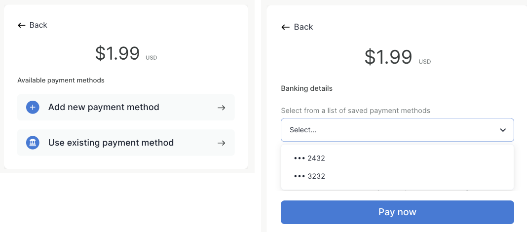 Saved External Accounts