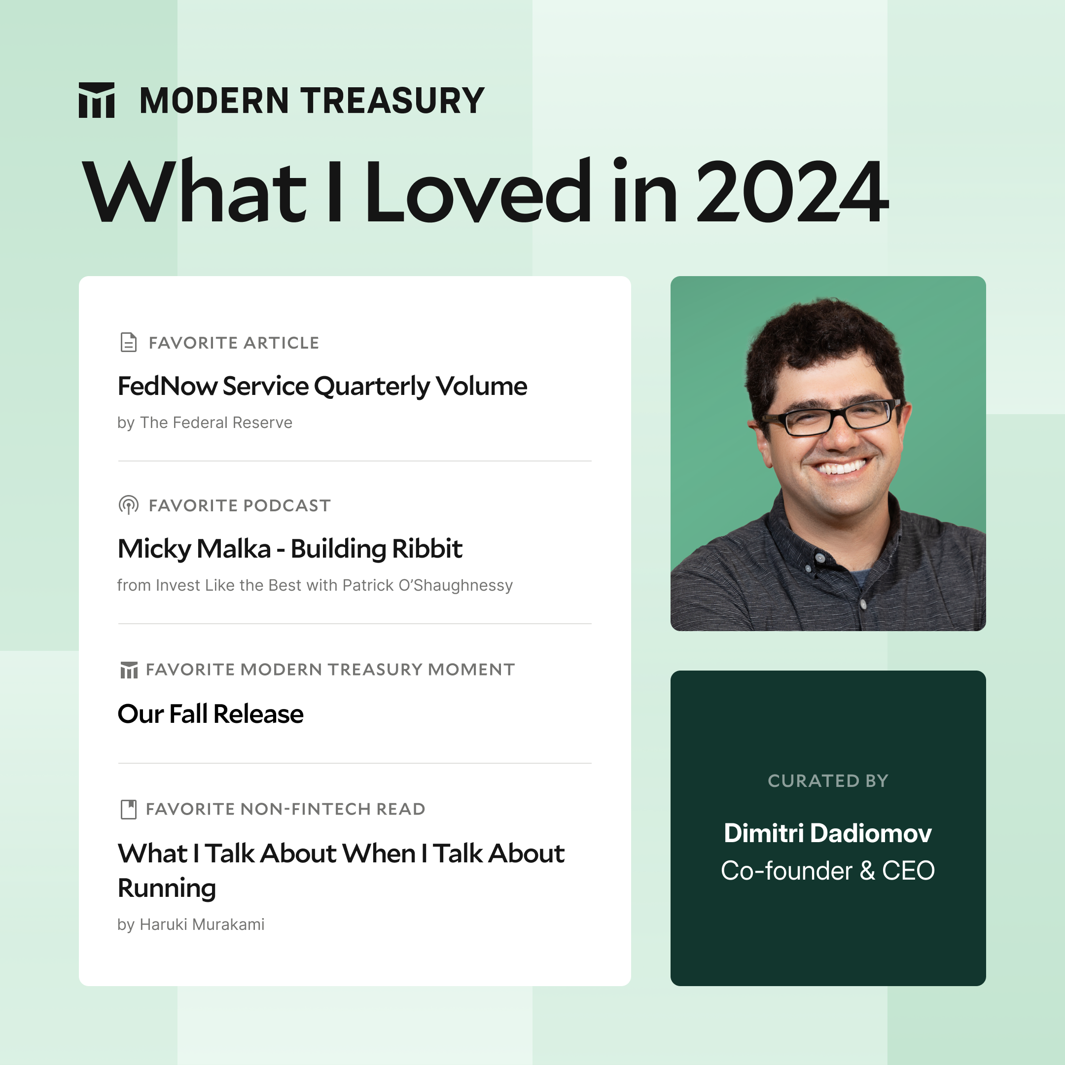 Dimitri's Top Reads 2024