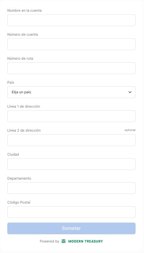 Spanish language account collection