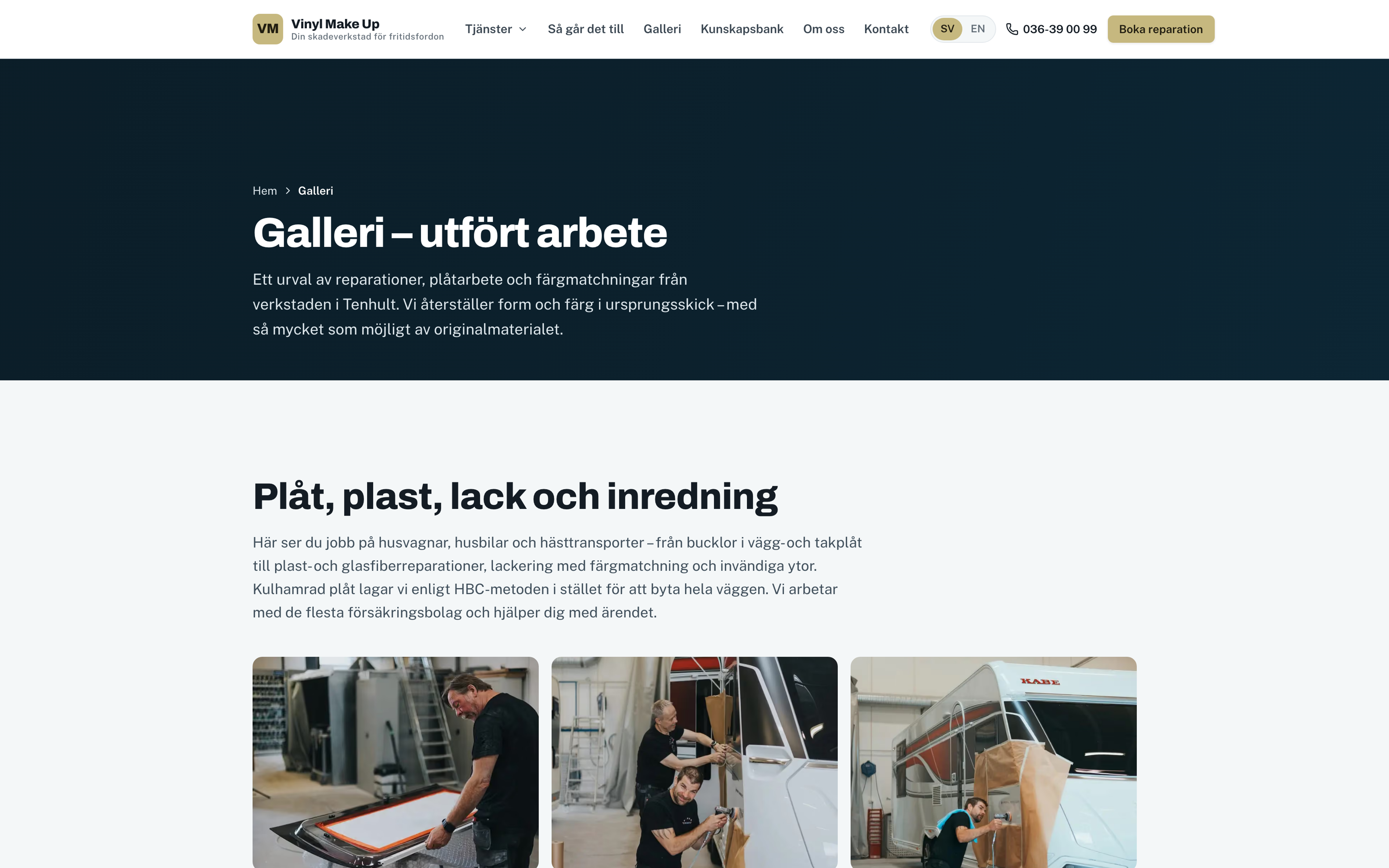 Vinyl Make Ups galleri med utfört arbete