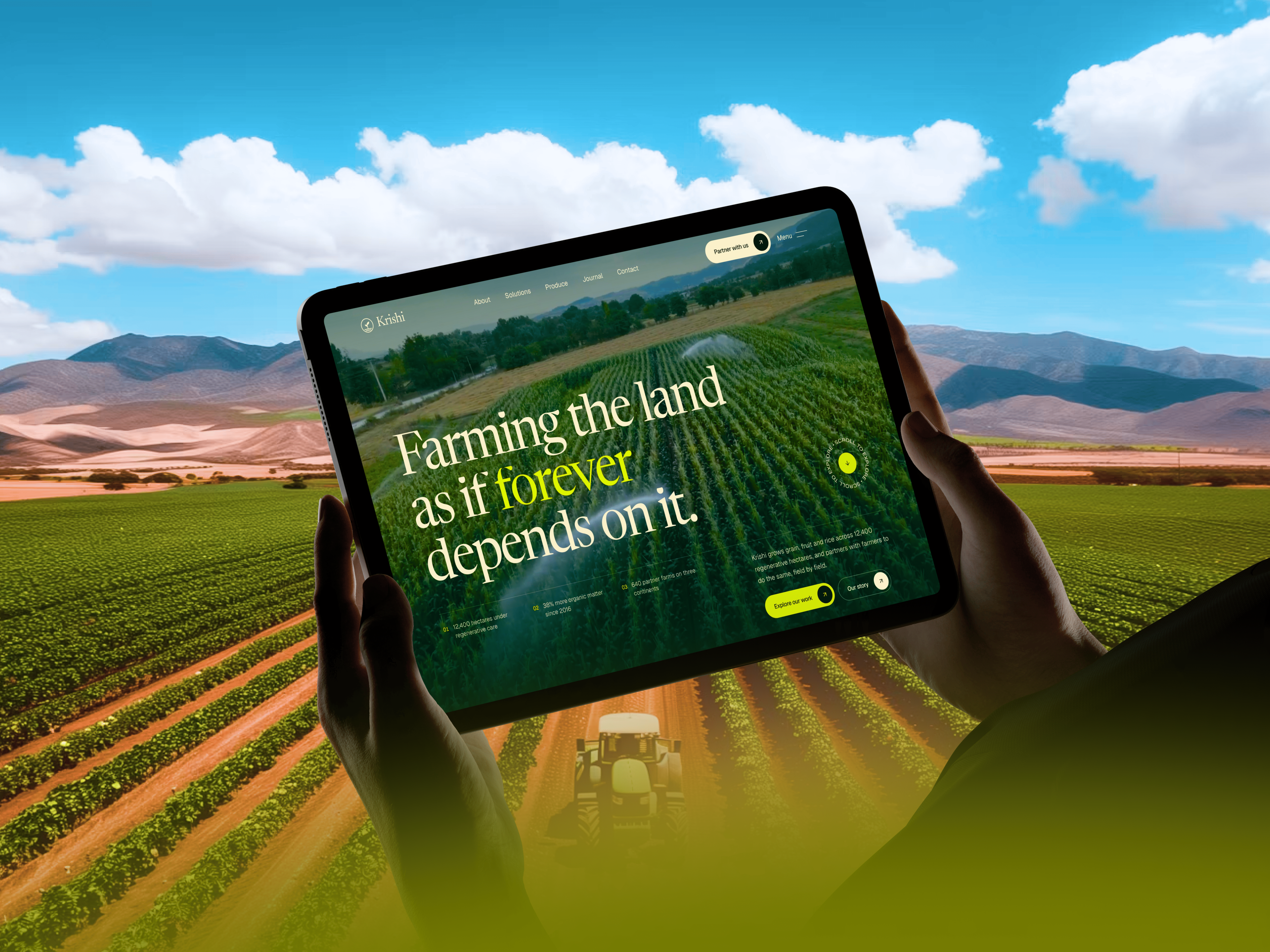 Krishi – Agriculture & Farm Website Template screenshot 1