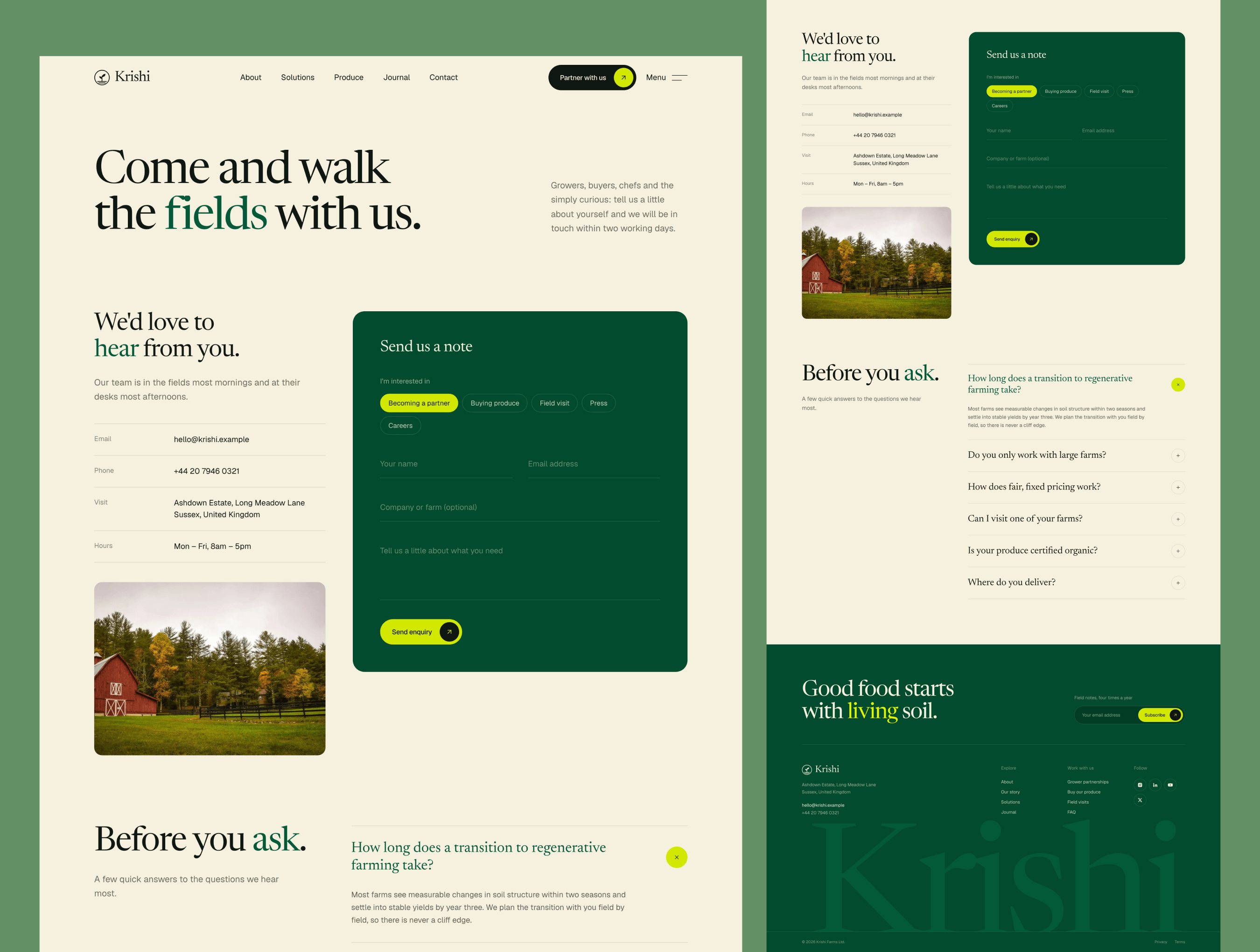 Krishi – Agriculture & Farm Website Template screenshot 5