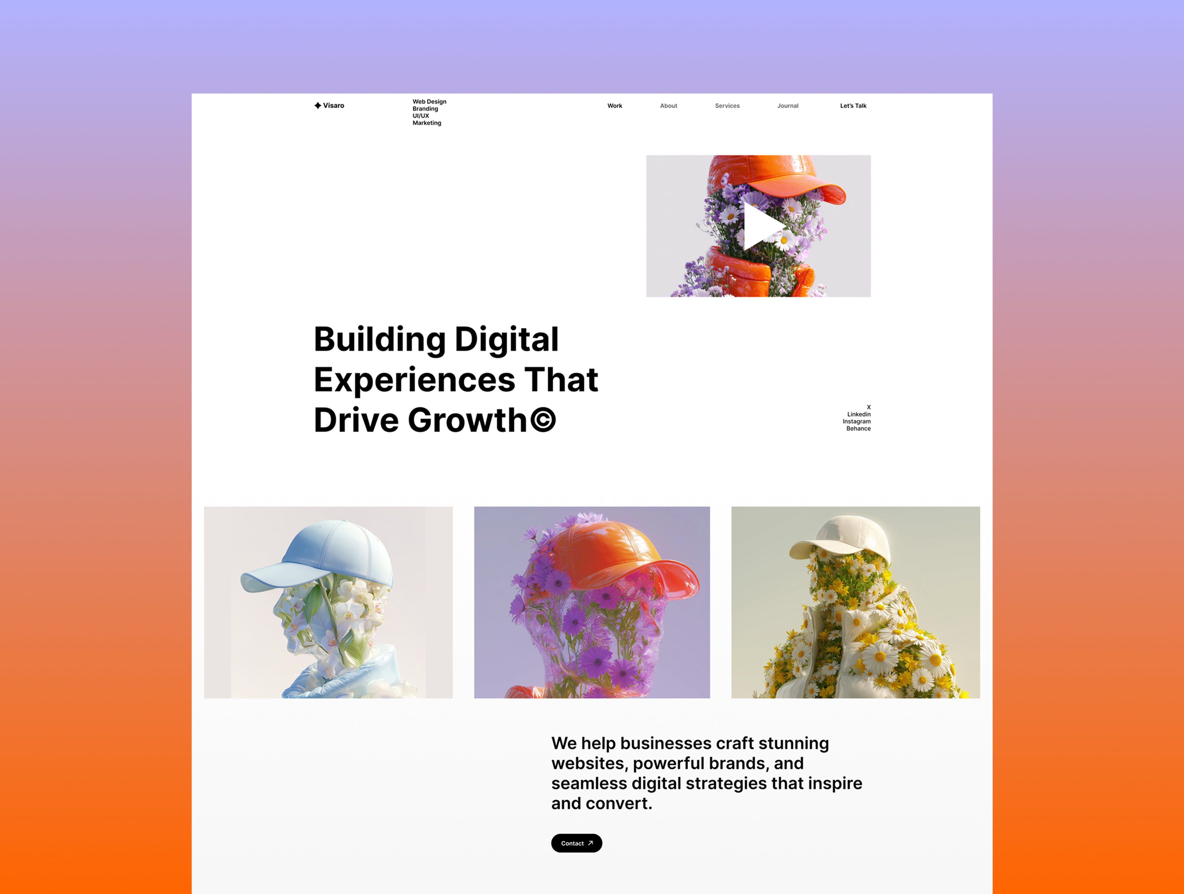 Visaro - Creative & Branding Agency Template (Next.js + Sanity)