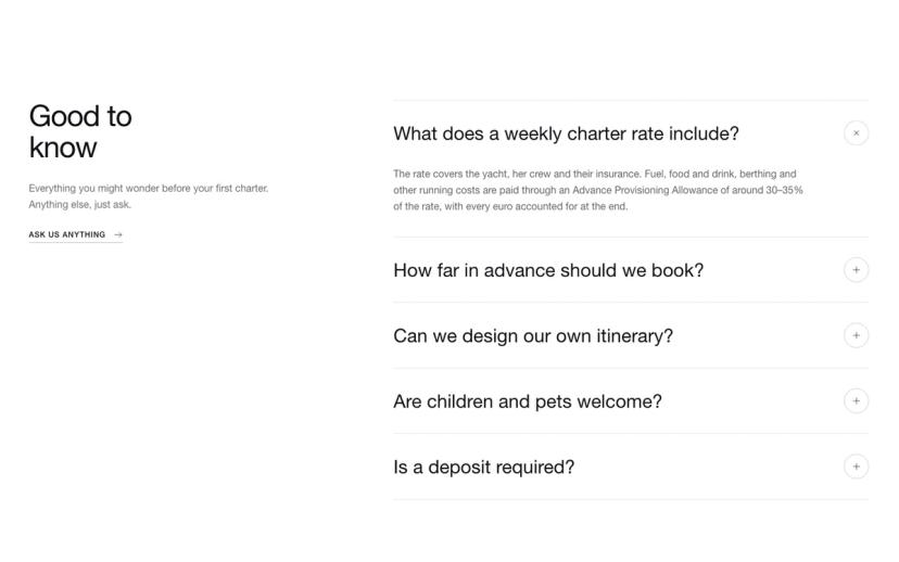 Sticky FAQ Accordion