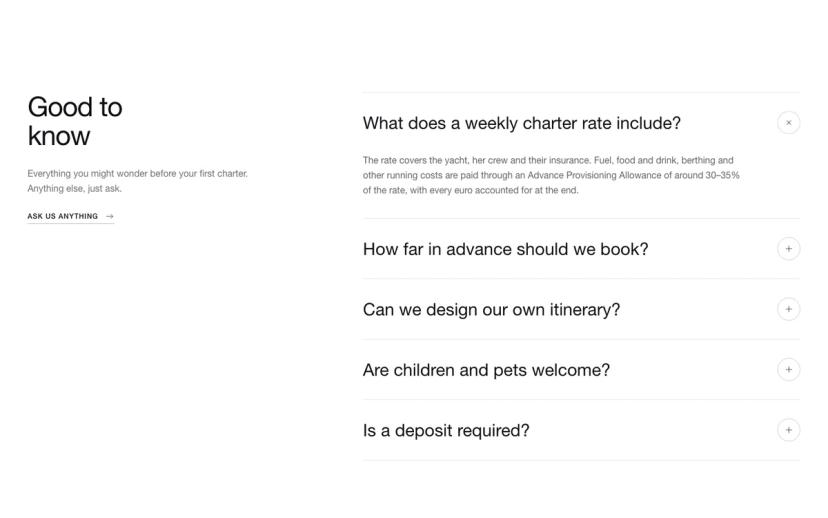 Sticky FAQ Accordion
