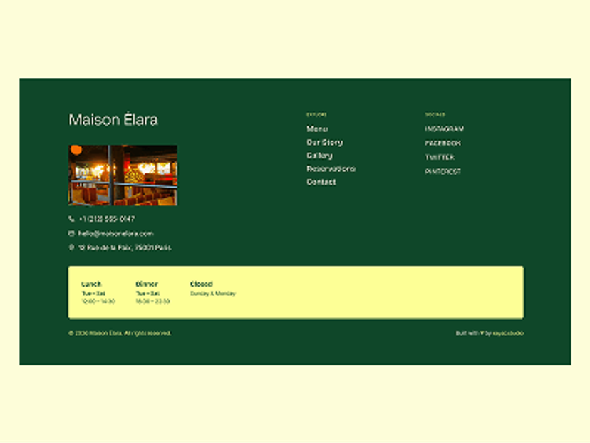 Footer Green