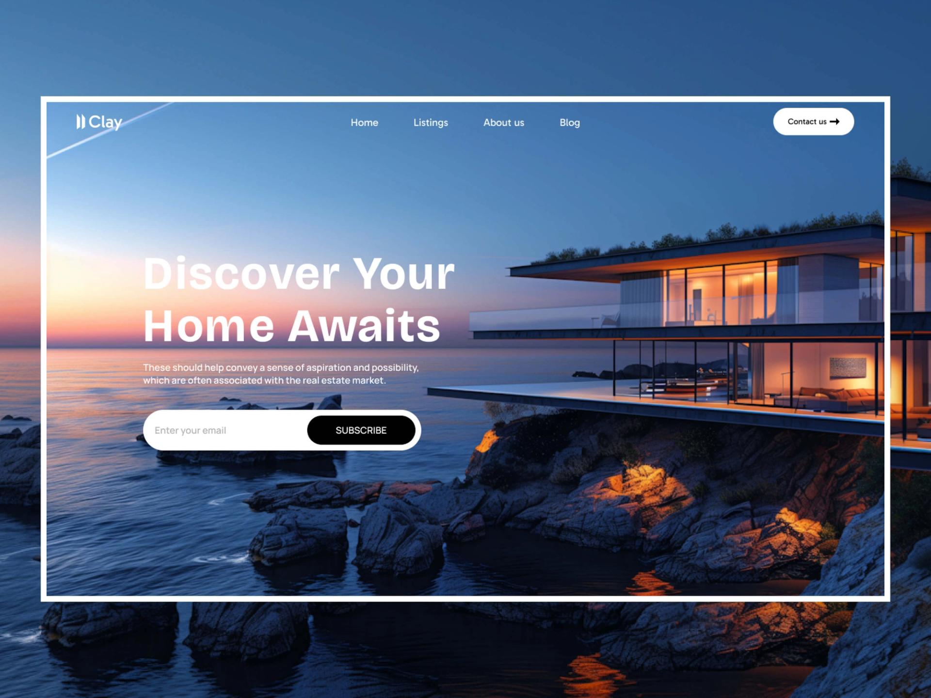 Clay - Modern Real Estate Next.js Template