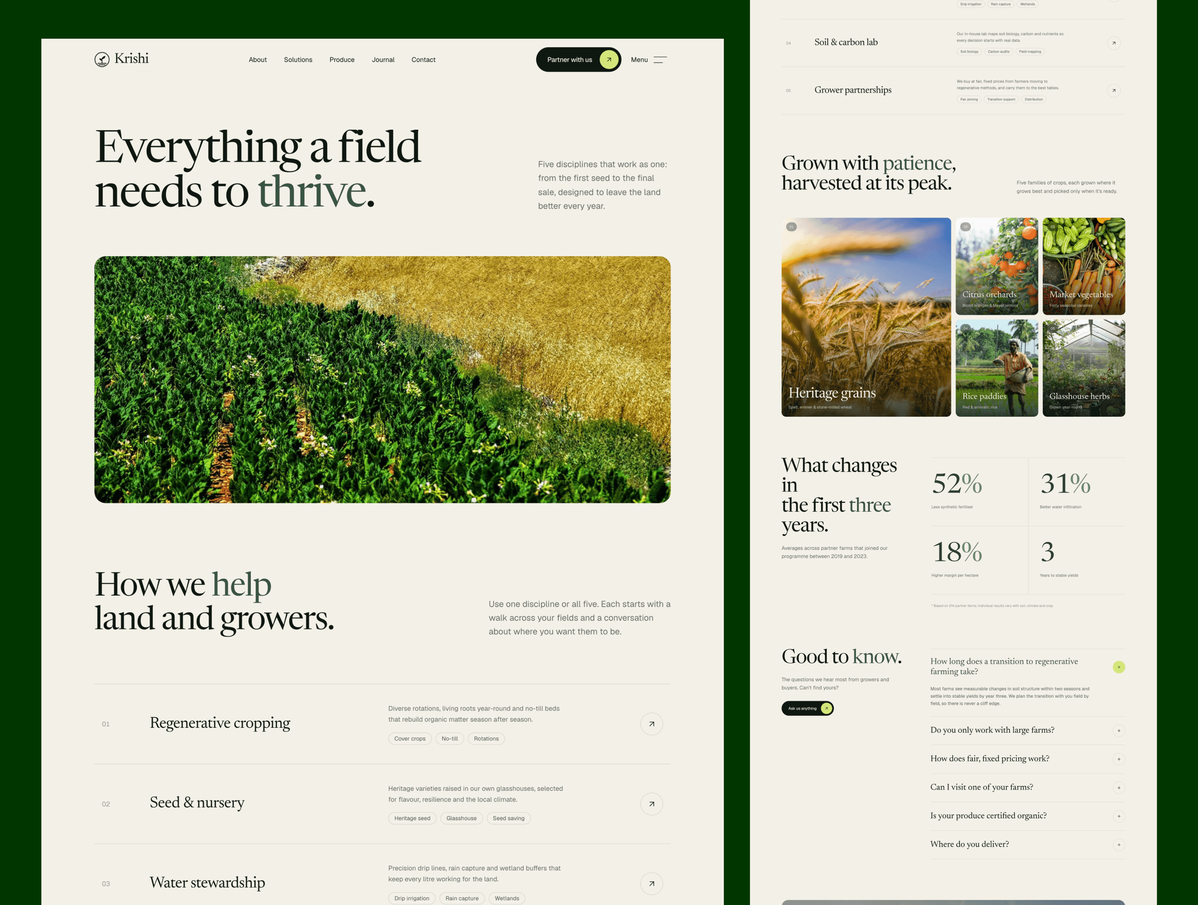 Krishi – Agriculture & Farm Website Template screenshot 2