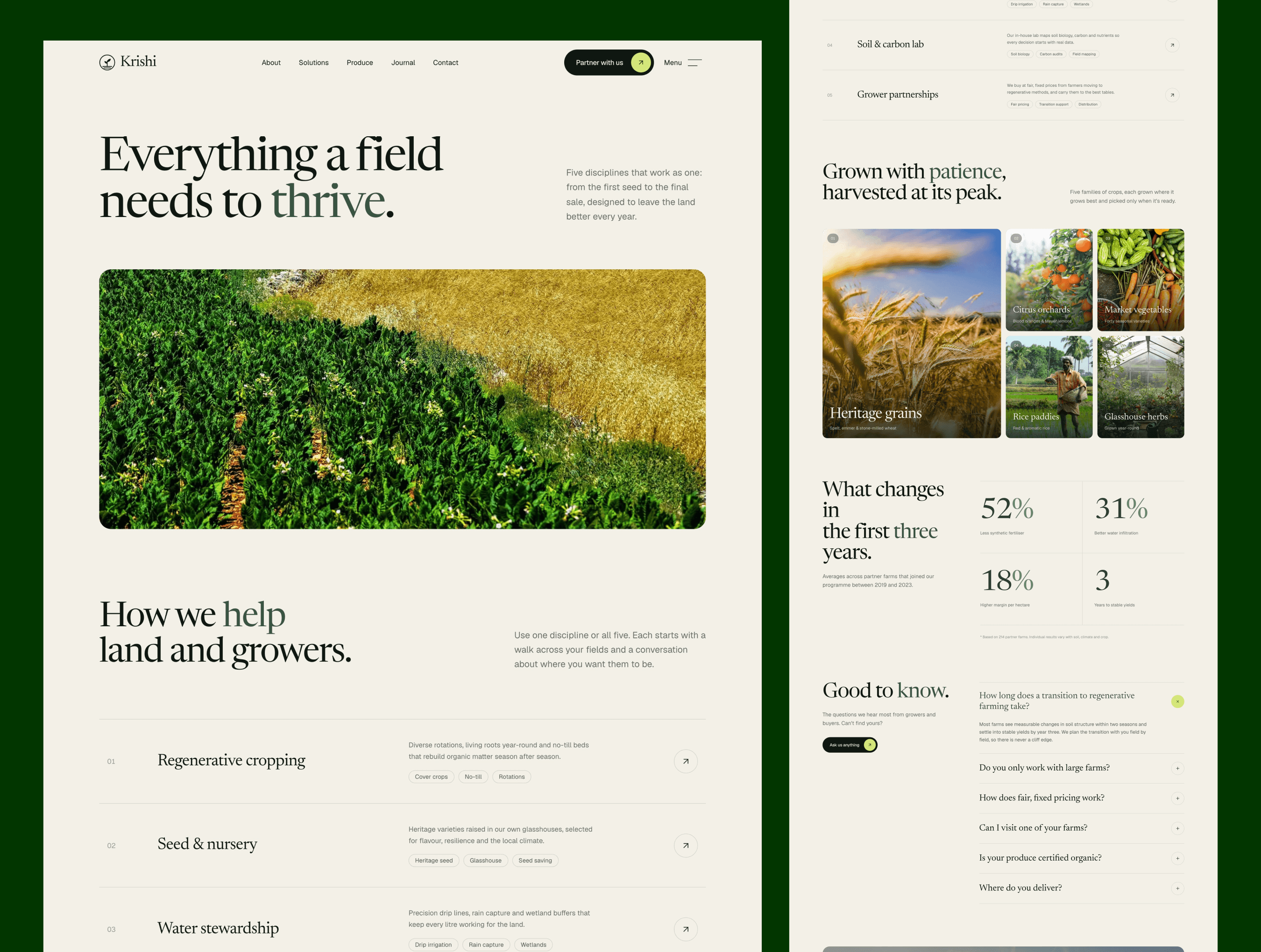Krishi – Agriculture & Farm Website Template screenshot 2