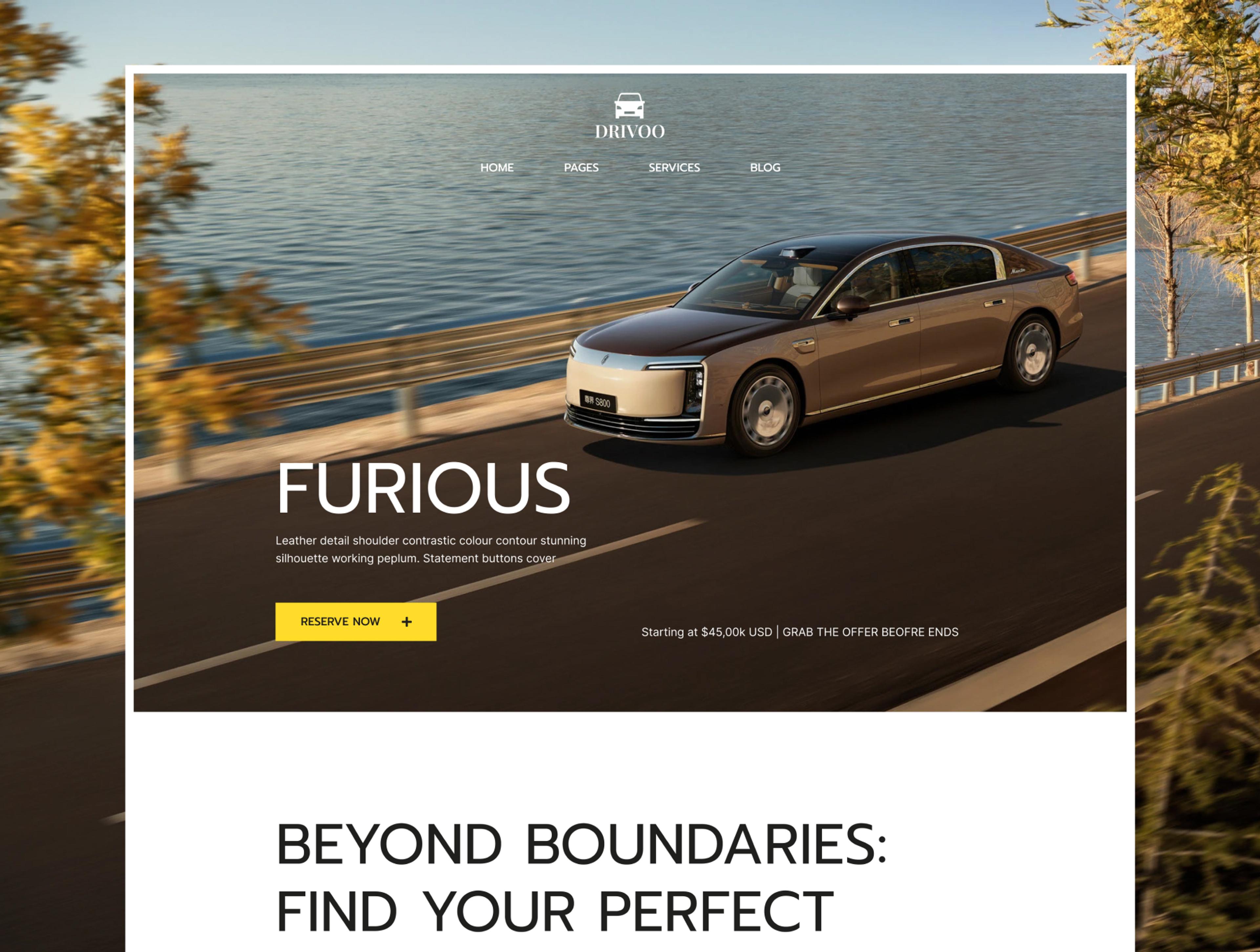 Drivoo Automotive Website Template