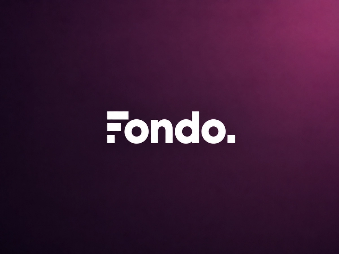 Fondo logotyp mot mörk bakgrund
