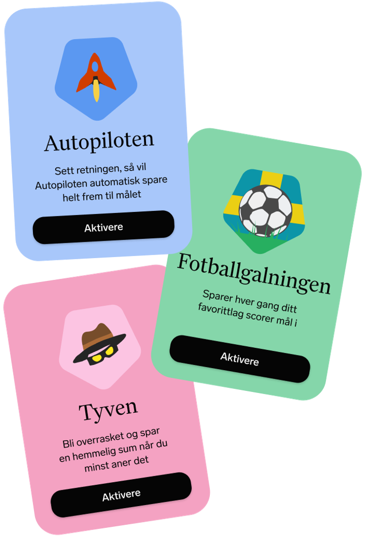 Sparetriks-kort i Dreams-appen