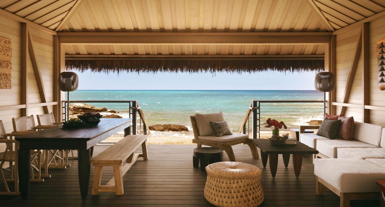 a view out to sea from the Kona Village Resort