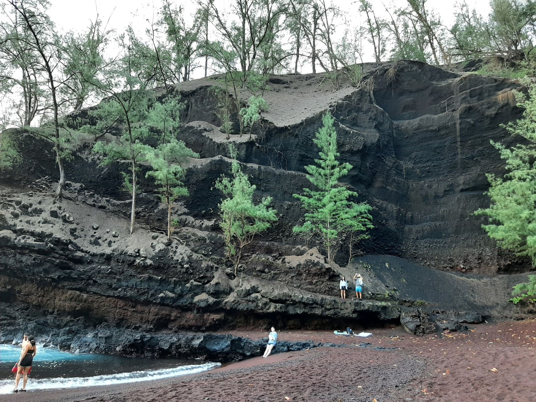 Photo 5 of Kaihalulu Red Sand Beach in Hāna, Maui