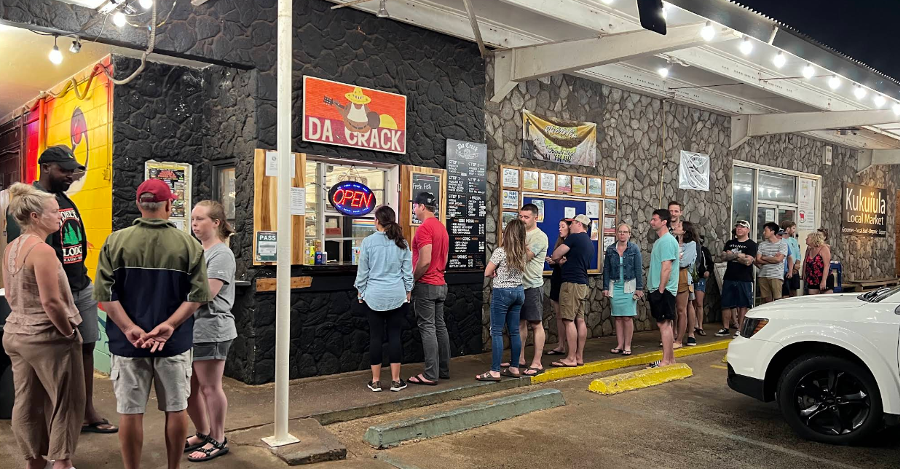 Da Crack Mexican Grinds restaurant in Poʻipū, Kaua‘i