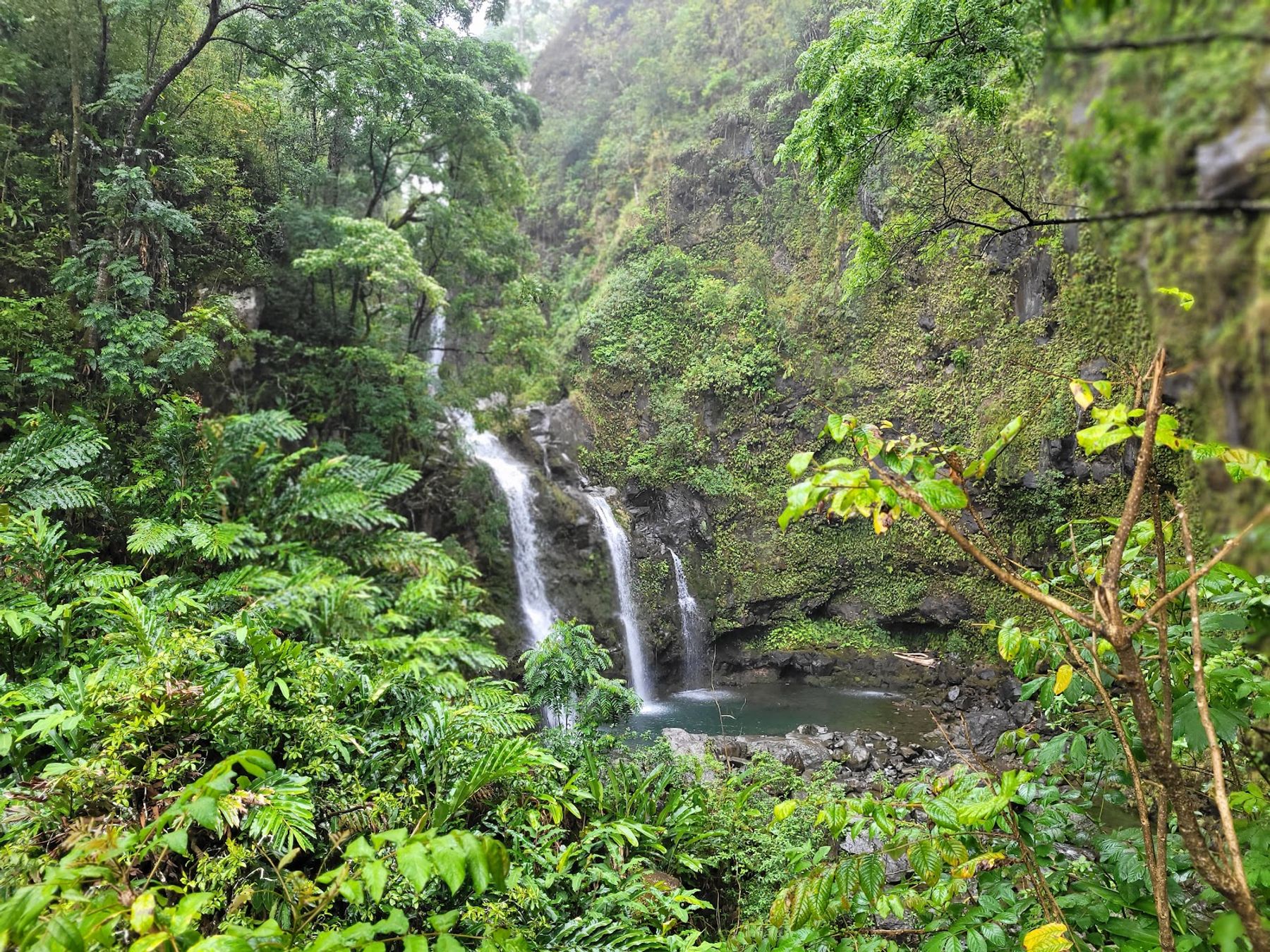 Photo 2 of Upper Waikani Falls in Keʻanae-Nāhiku, Maui