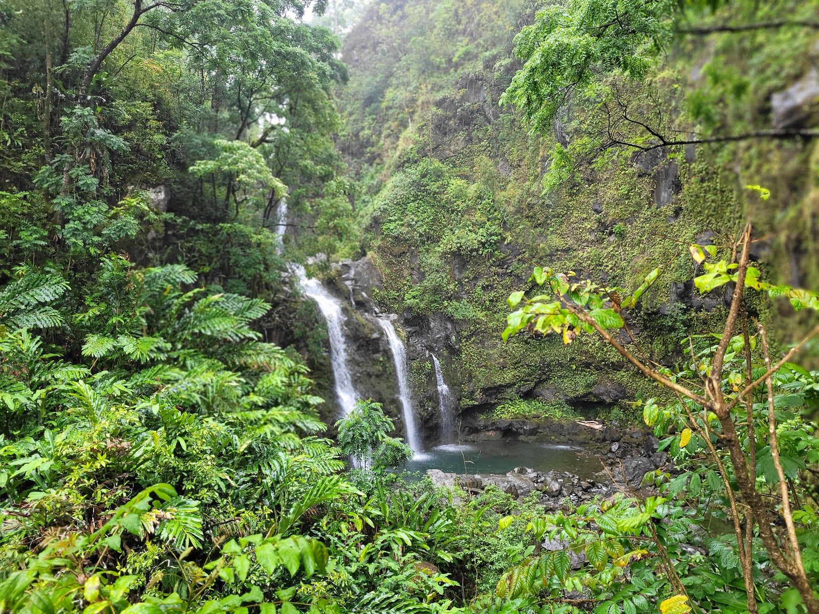 Photo 2 of Upper Waikani Falls in Keʻanae-Nāhiku, Maui