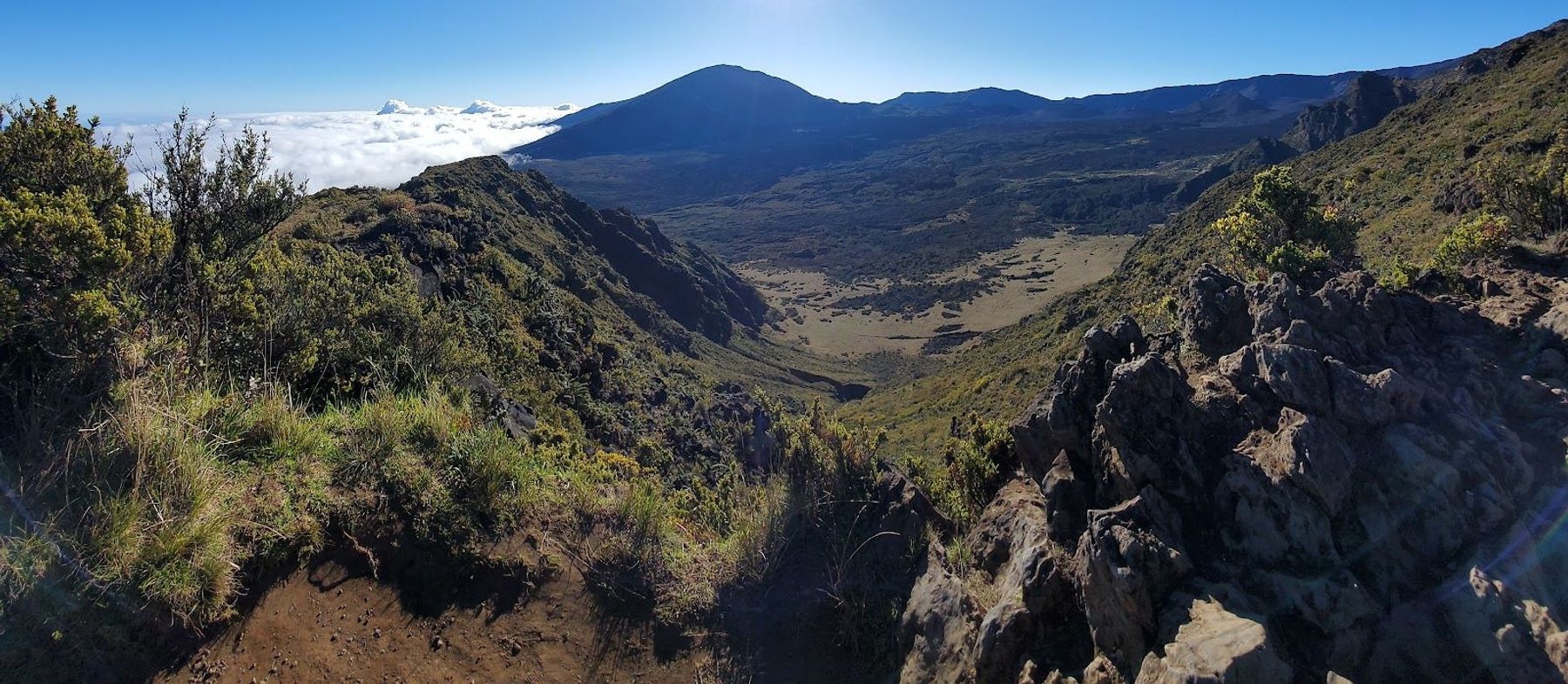 the Halemauʻu Trail on Maui