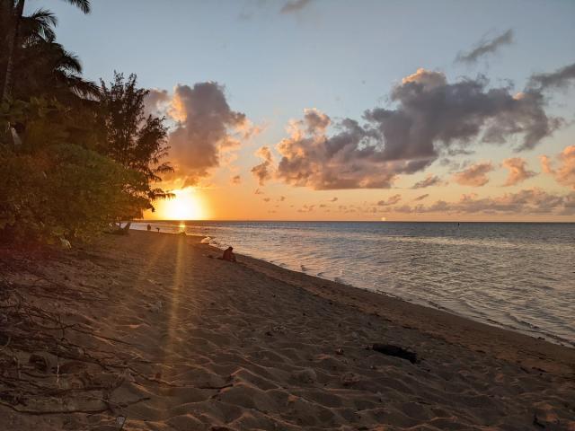 Anini Beach at sunset