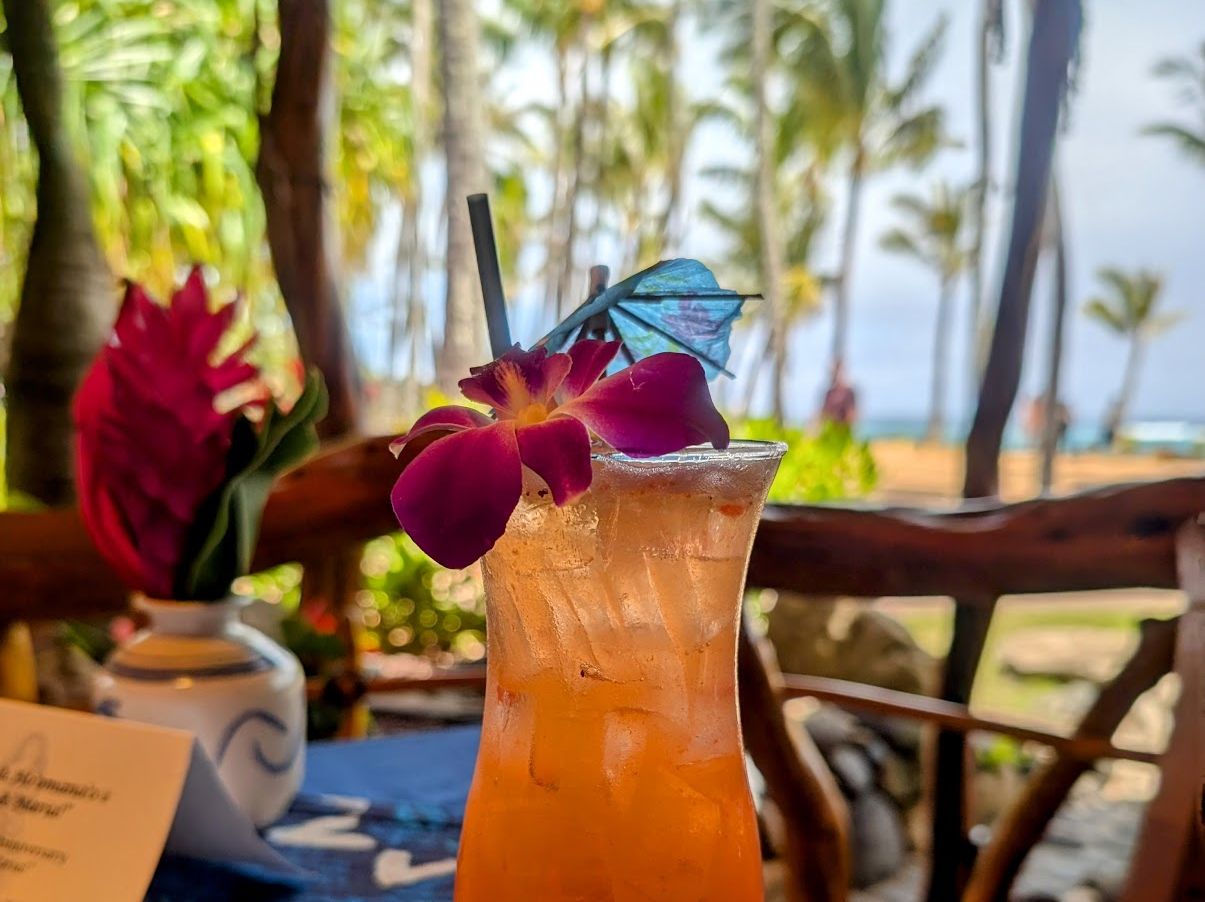 A cocktail at Mama's Fish House in Paia
