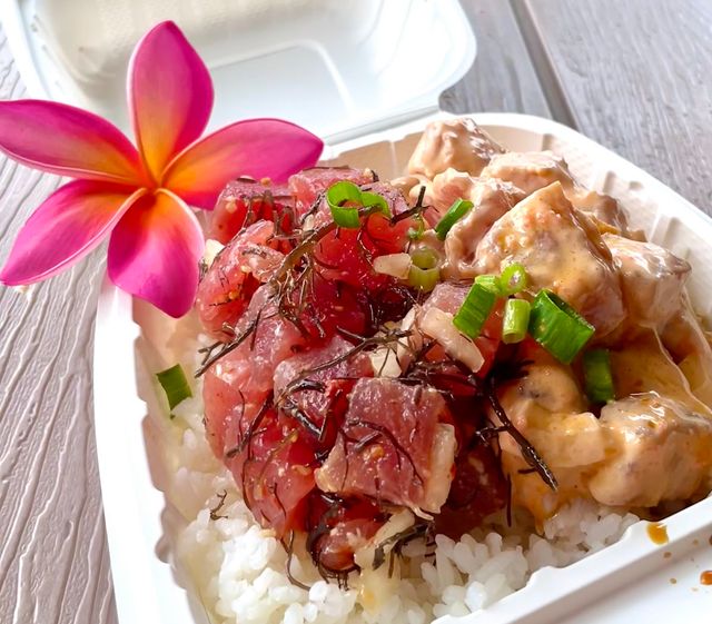 takeout from Ono Seafood Poke Bowl Patrol
