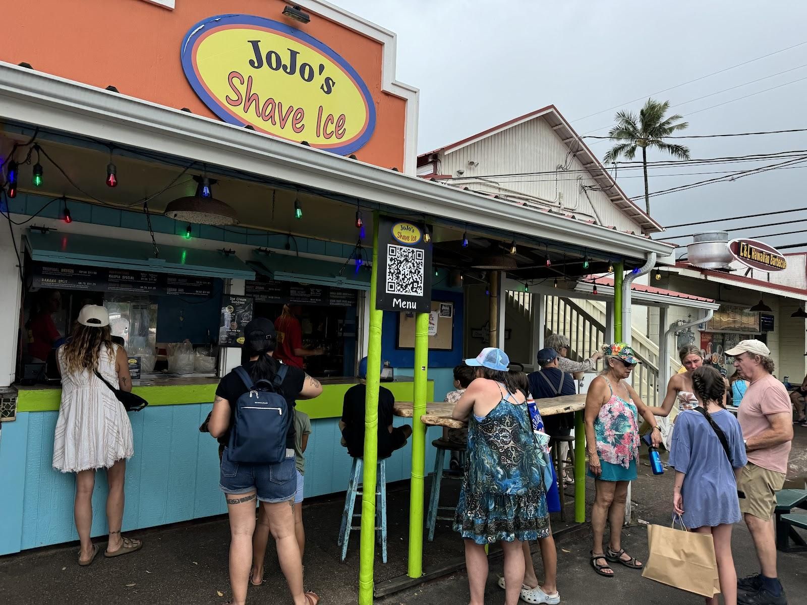 Jojo's Shave Ice restaurant in Hanalei, Kaua‘i