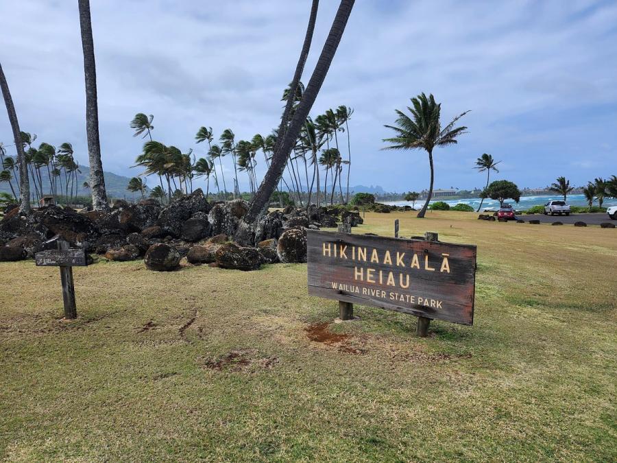 Hikinaakala Heiau in Kapaʻa, Kaua‘i