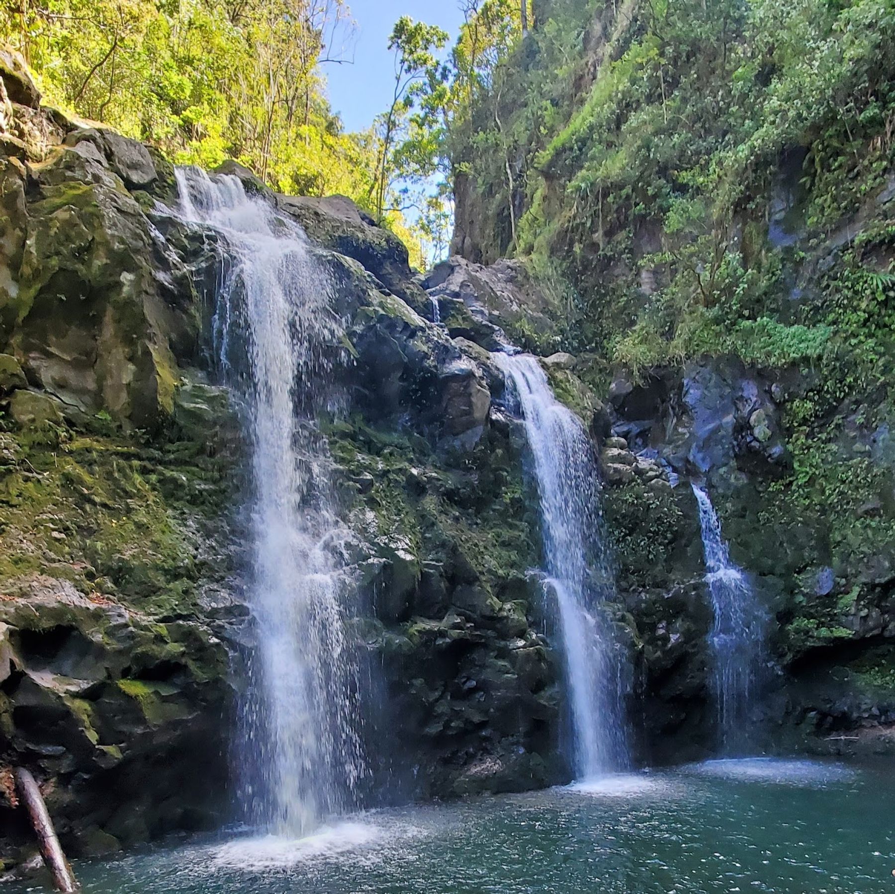 Photo 1 of Upper Waikani Falls in Keʻanae-Nāhiku, Maui