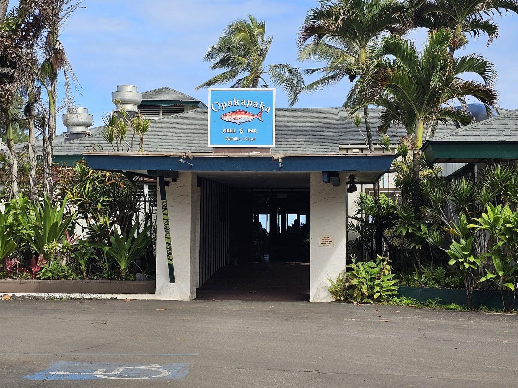 Opakapaka Grill and Bar restaurant in Hanalei, Kaua‘i