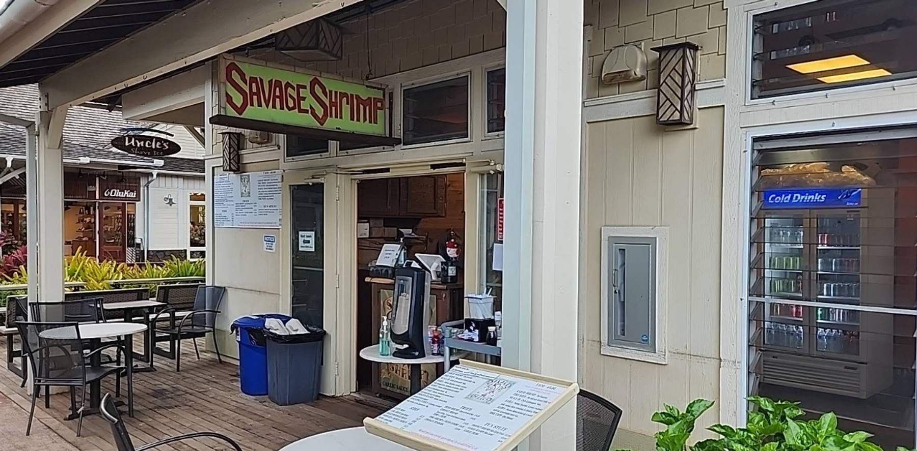Savage Shrimp restaurant in Poʻipū, Kaua‘i