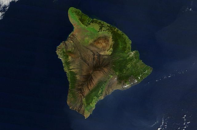 the Big Island from space