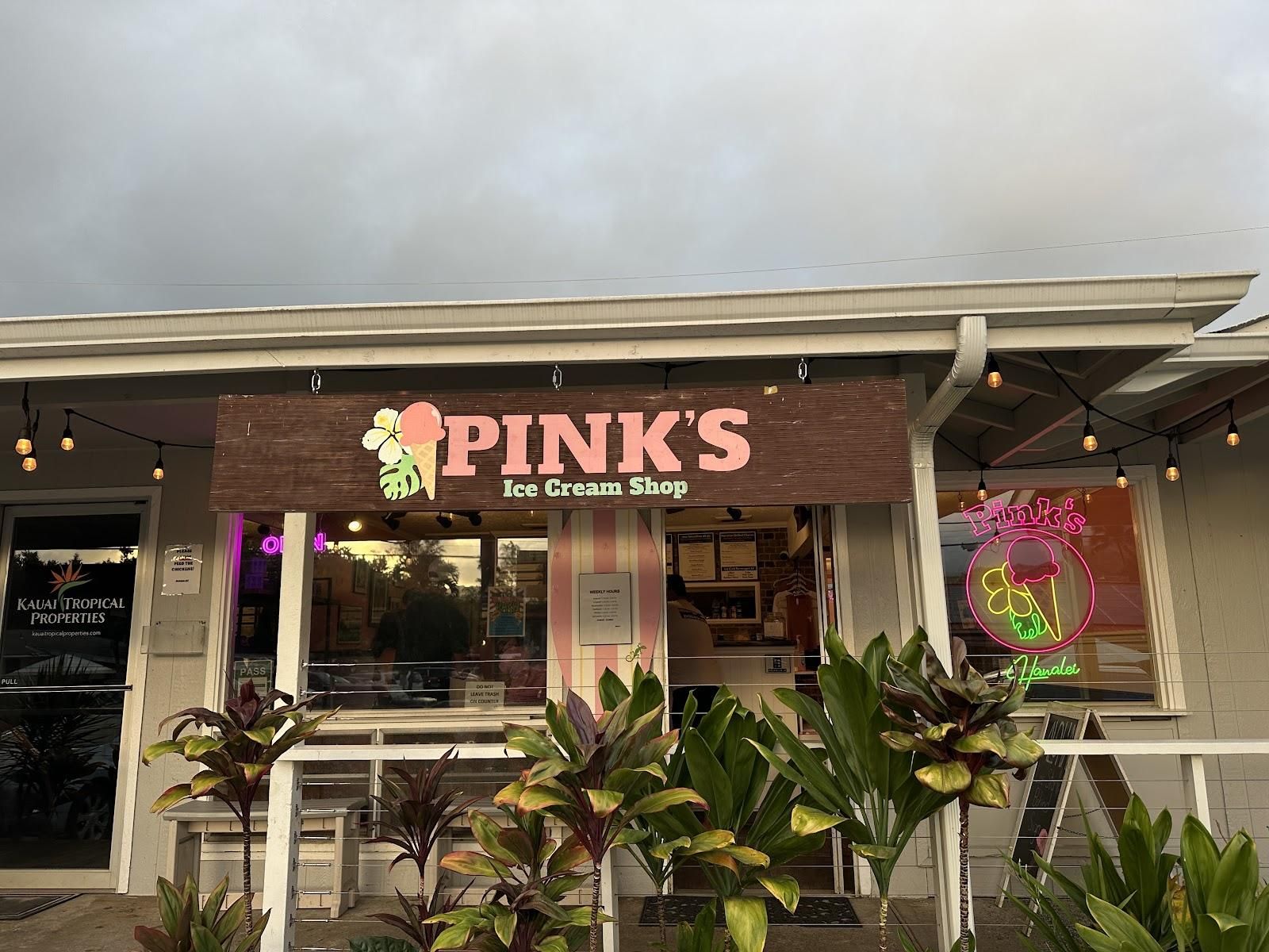 Pink's Ice Cream Shop restaurant in Hanalei, Kaua‘i