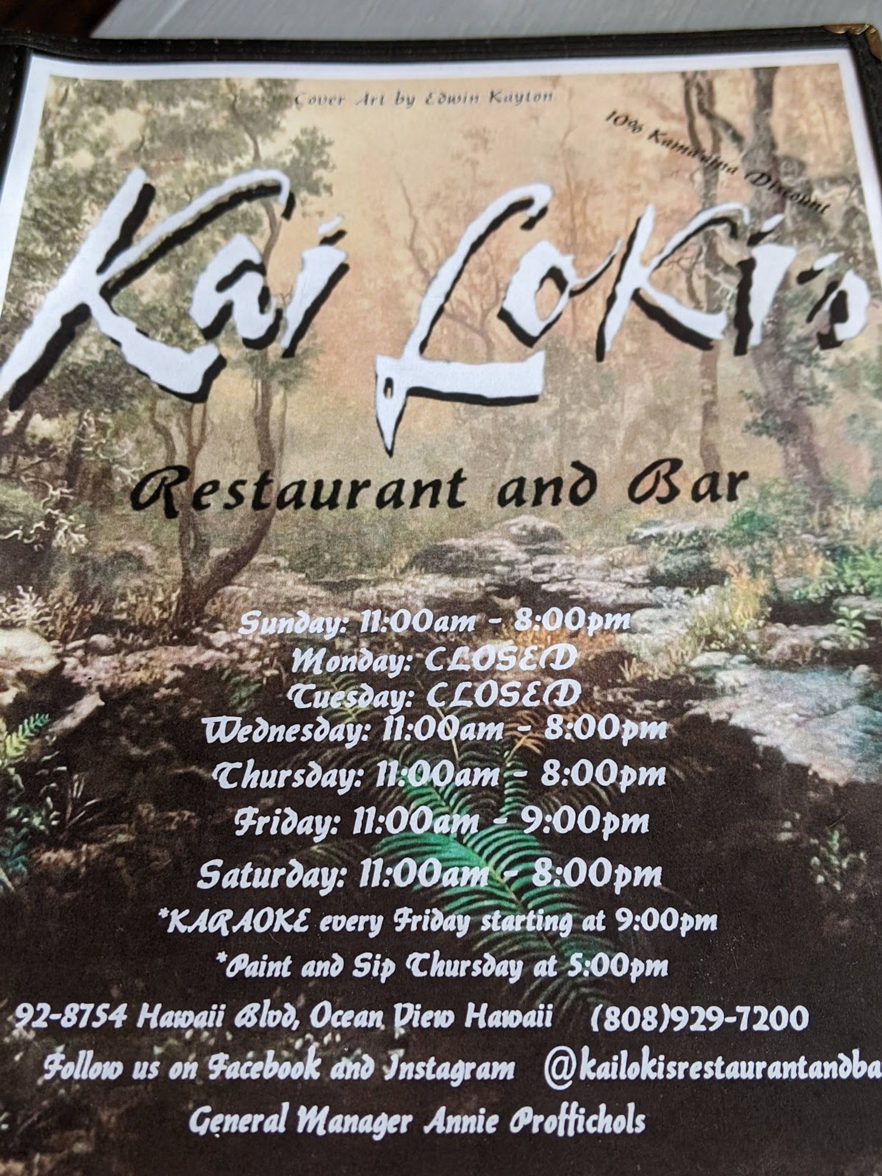 Photo 10 of KaiLoki’s Restaurant Southernmost bar in the U.S in South Point, Big Island