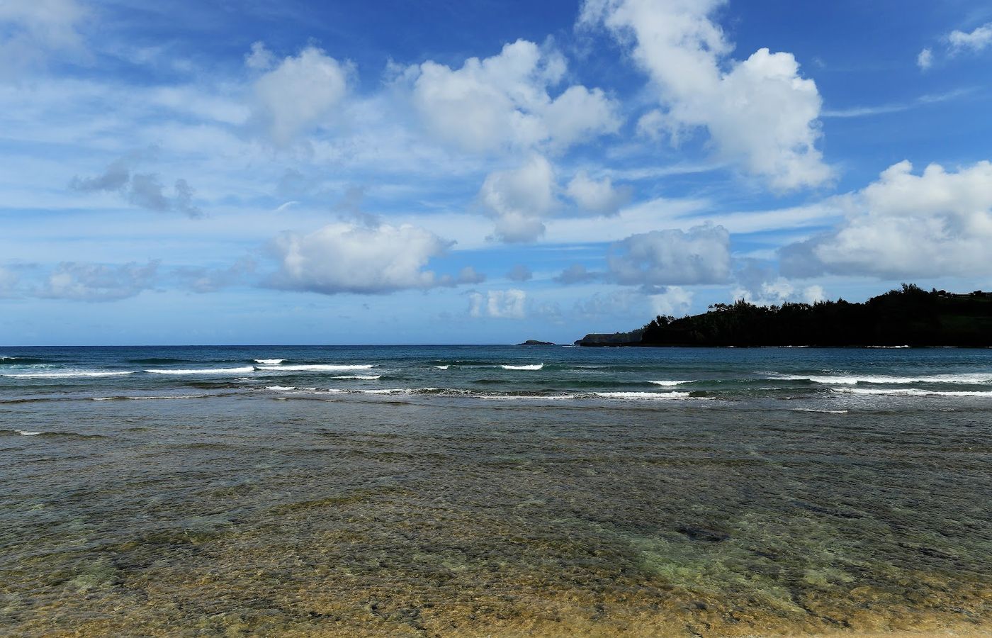 Family snorkel at Lydgate & Anini