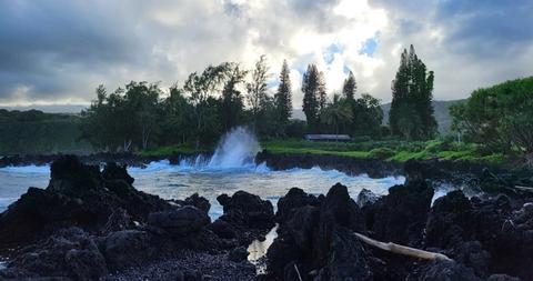 the Keanae Lookout on the Road to Hana