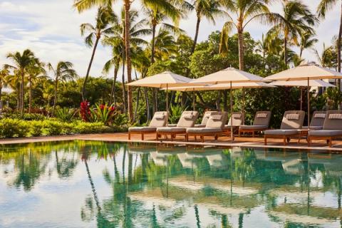 A pool at the Mauna Lani in Waikoloa
