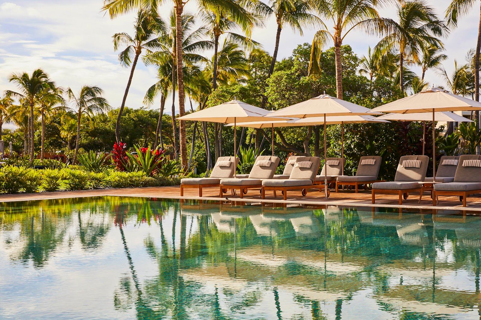 A pool at the Mauna Lani in Waikoloa