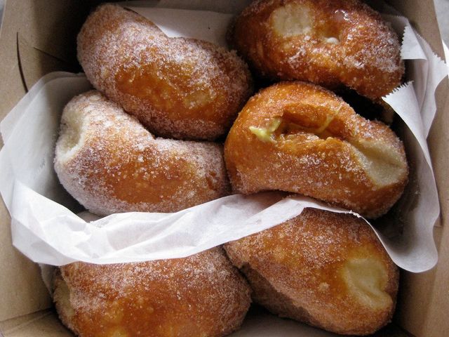Freshly made malasadas.