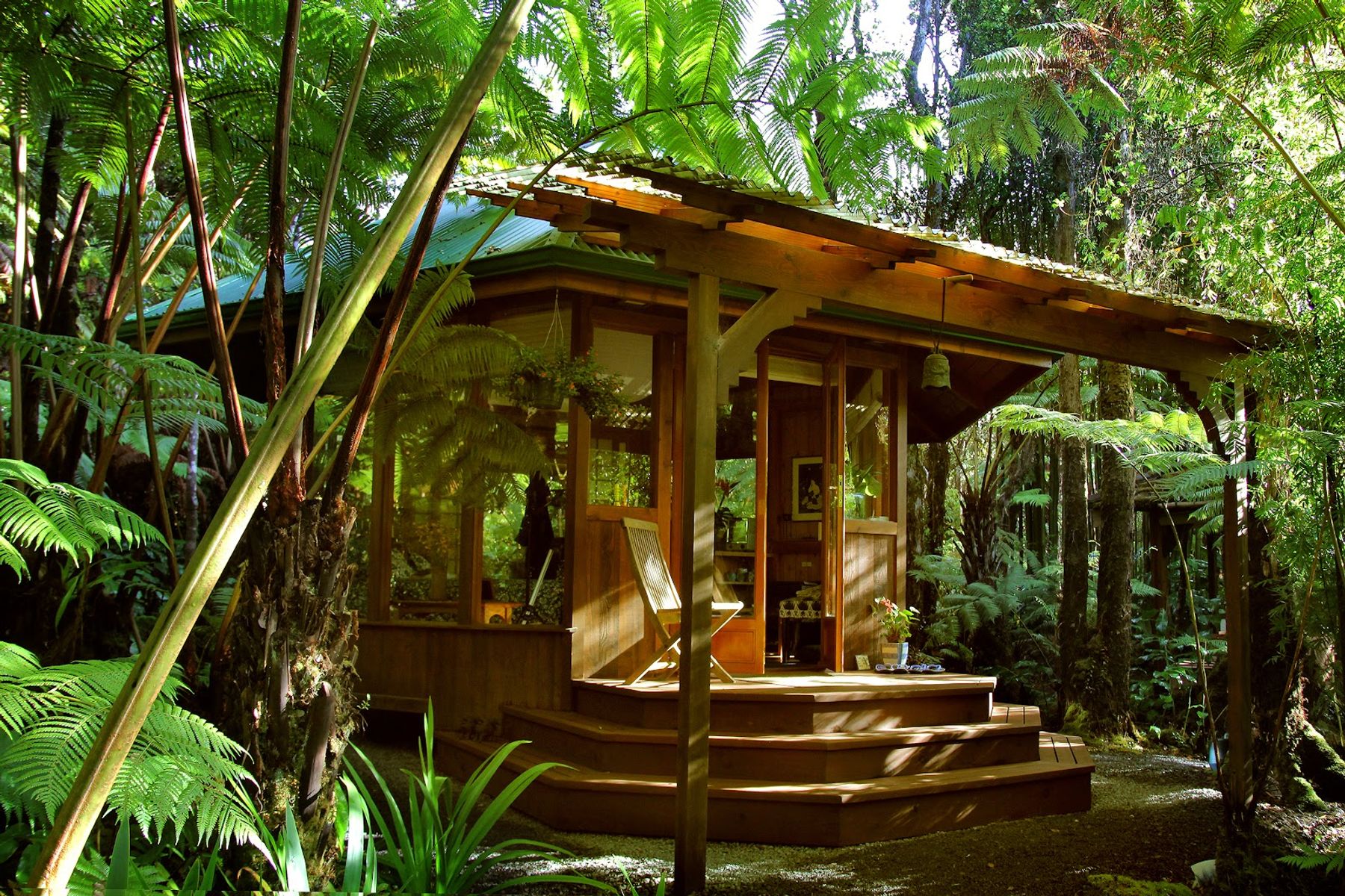 a cabin at the Volcano Rainforest Retreat