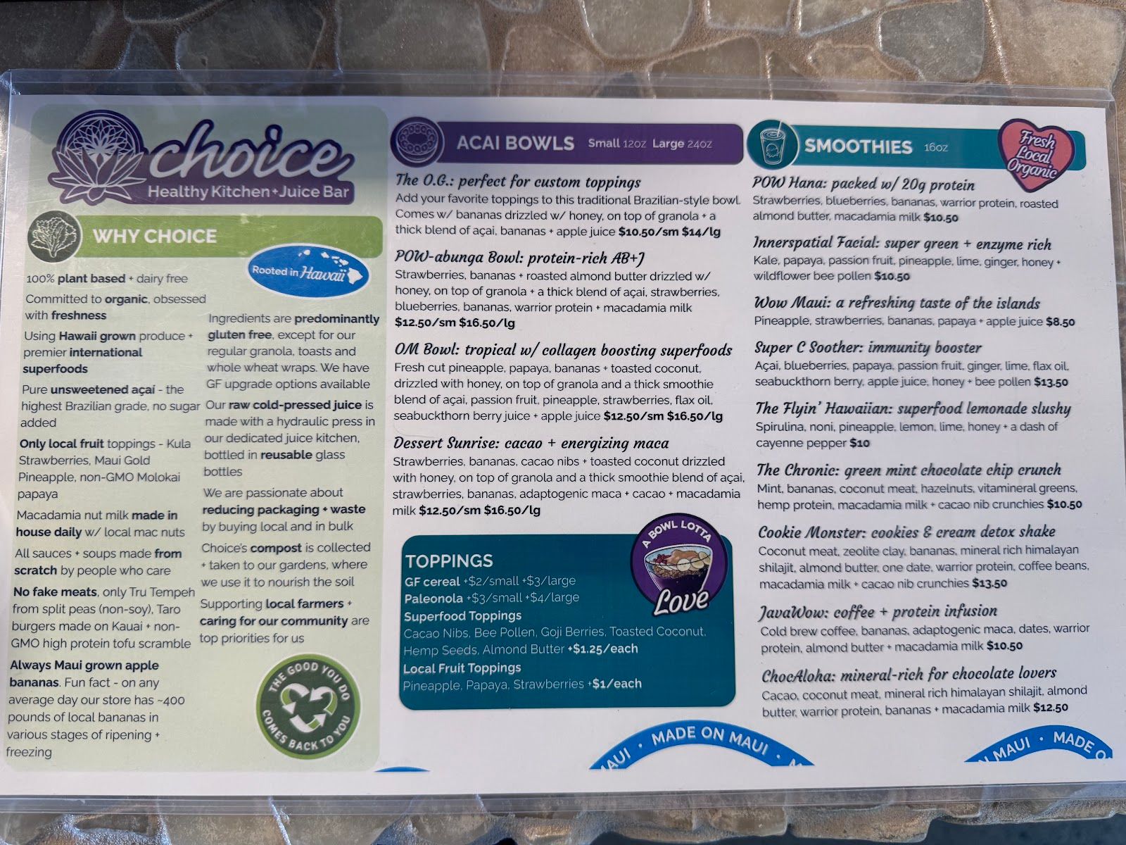 Photo 6 of Choice Healthy Kitchen and Juice Bar Wailea in Wailea, Maui