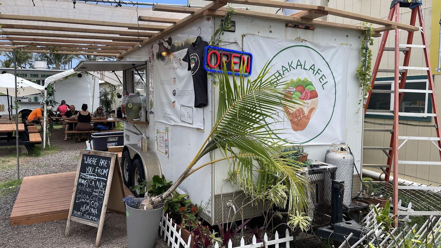 Shakalafel restaurant in Kapaʻa, Kaua‘i